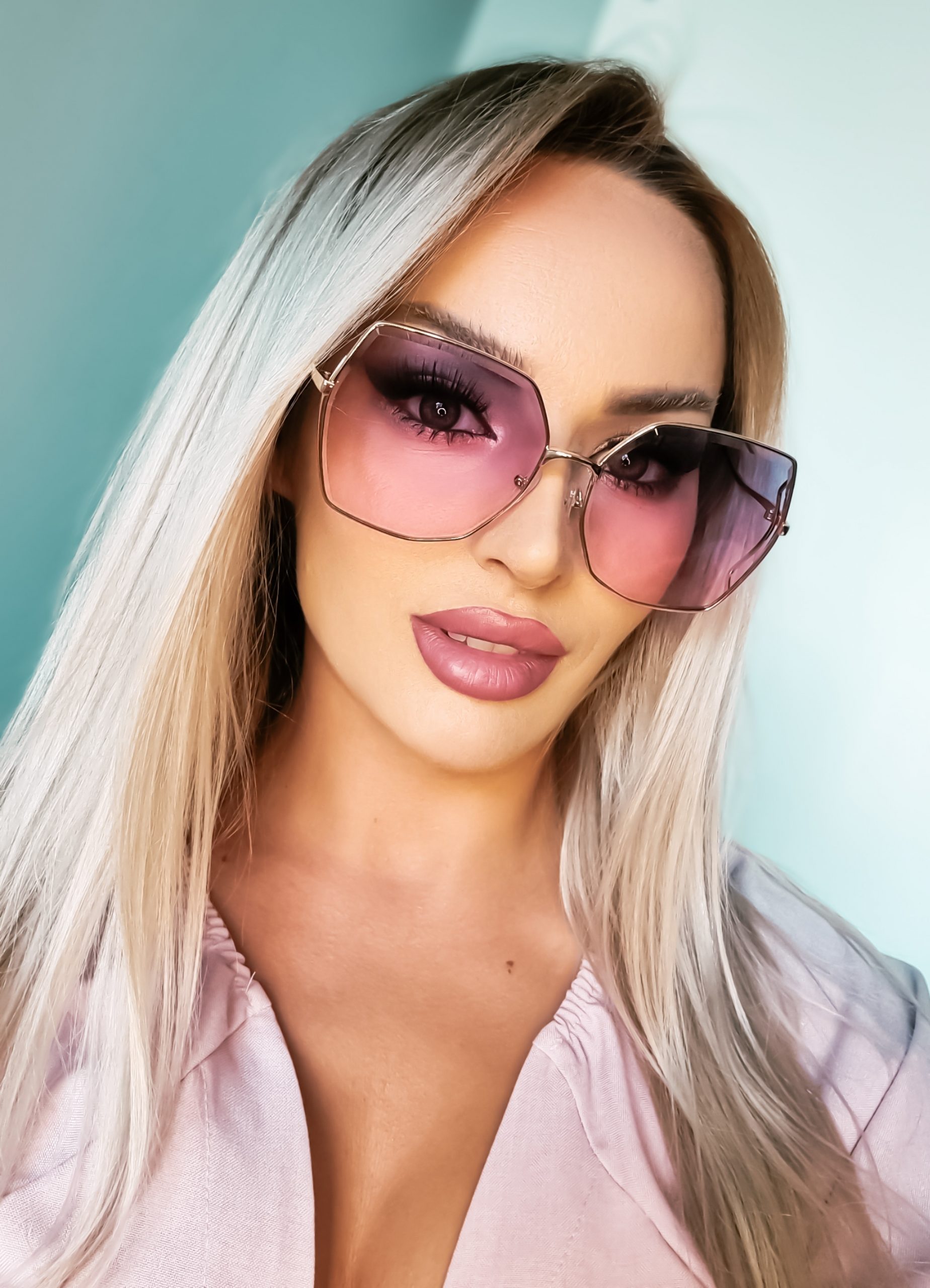 Okulary przeciwsłoneczne damskie WALENCIA fioletowe